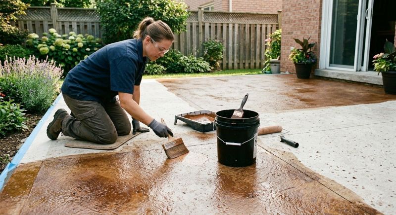 Cement Staining in Fort Worth, TX
