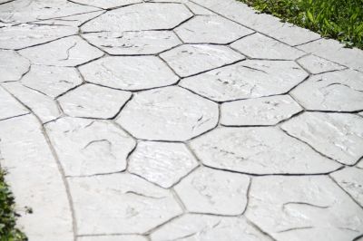 Apply Overlay to the Stamped Concrete with Stamped Concrete Refinishing!