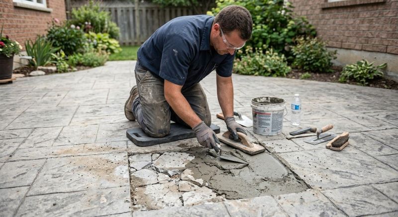 Decorative Concrete Repair in Davis County, UT