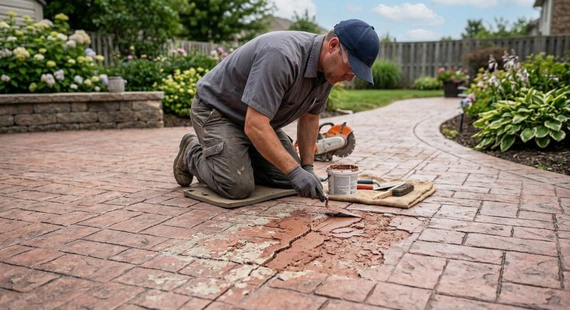 Decorative Concrete Repair in Castle Rock, CO