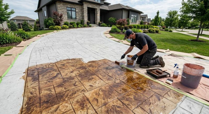 Driveway Staining in Dallas, TX
