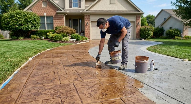 Driveway Staining in Dallas, TX