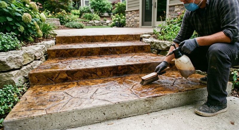 Interior Concrete Staining in Fort Worth, TX