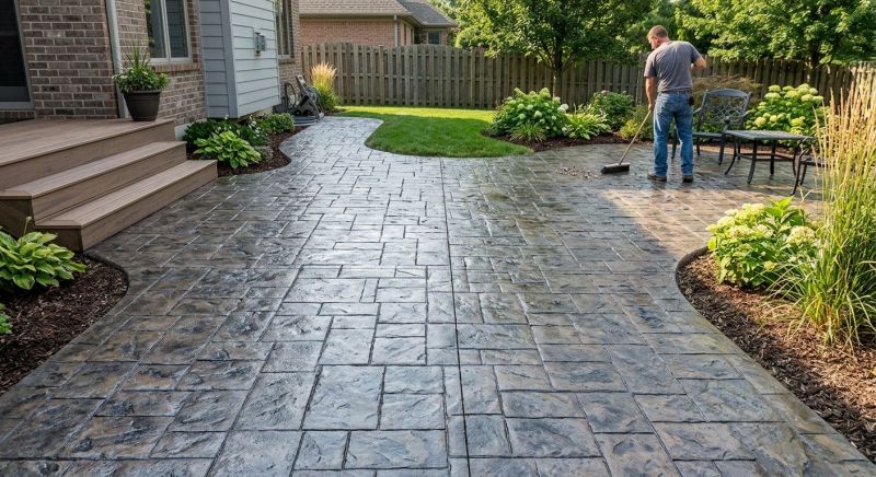 Stamped Concrete Construction in Dallas, TX