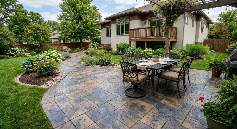Stamped Overlay Installation in Dallas, TX