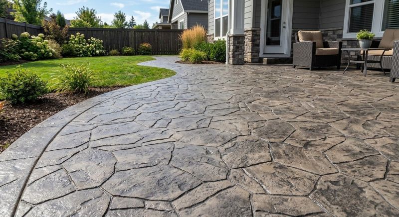 Textured Concrete Installation in Corpus Christi, TX